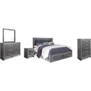 Signature Design by Ashley Lodanna B214B25 7 pc King Panel Storage Bedroom Set IMAGE 1