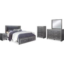 Signature Design by Ashley Lodanna B214B32 7 pc King Panel Storage Bedroom Set IMAGE 1