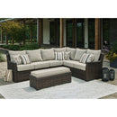 Signature Design by Ashley Brook Ranch P465-822 Sofa Sectional/Bench with Cushion IMAGE 4