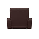 La-Z-Boy Maddox Power Reclining Chair and A Half w/ Headrest & Lumbar - Burgundy IMAGE 4