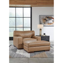 Signature Design by Ashley Lombardia Leather Match Ottoman 5730214C IMAGE 6