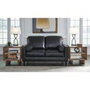 Signature Design by Ashley Bryceview Stationary Leather Match Loveseat 2120535C IMAGE 4