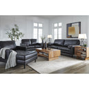Signature Design by Ashley Bryceview Stationary Leather Match Sofa 2120538C IMAGE 7