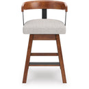 Signature Design by Ashley Ralene D594-224 Upholstered Swivel Barstool IMAGE 2