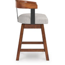 Signature Design by Ashley Ralene D594-224 Upholstered Swivel Barstool IMAGE 3