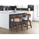 Signature Design by Ashley Ralene D594-224 Upholstered Swivel Barstool IMAGE 5