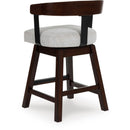 Signature Design by Ashley Haddigan D596-224 Upholstered Swivel Barstool IMAGE 4