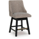 Signature Design by Ashley Neymorton D618-224 Upholstered Swivel Barstool IMAGE 1