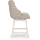 Signature Design by Ashley Robbinsdale D642-324 Upholstered Swivel Barstool IMAGE 3