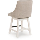 Signature Design by Ashley Robbinsdale D642-324 Upholstered Swivel Barstool IMAGE 4