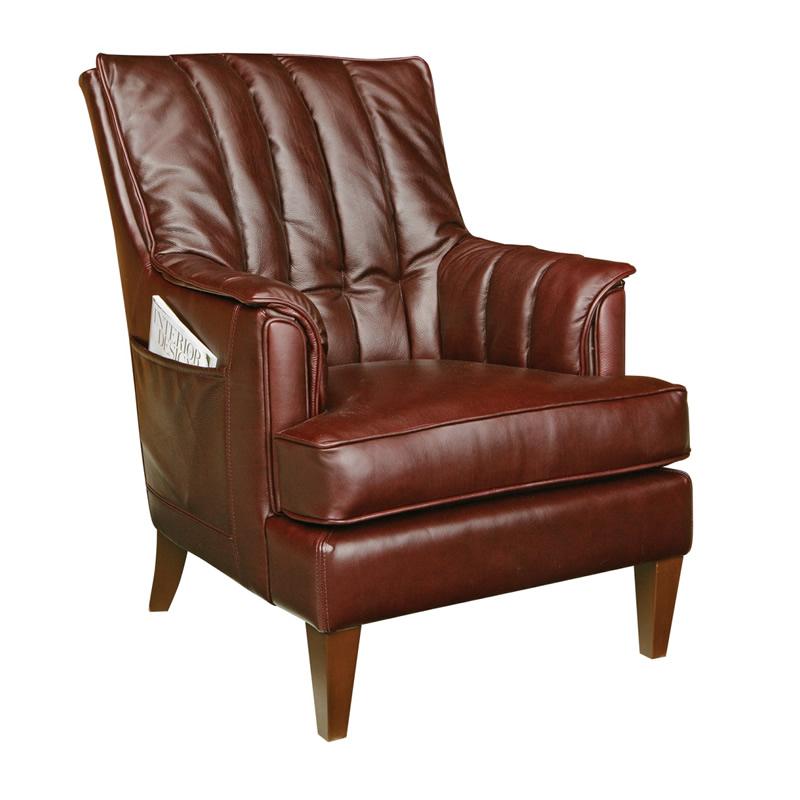 Leather Craft Stationary Leather Chair 786