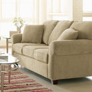 Decor-Rest Furniture Fabric Queen Sofabed 2179 Queen Sofa Bed (Linen) IMAGE 1