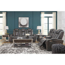 Signature Design by Ashley Turbulance Power Reclining Leather Look Loveseat 8500118C IMAGE 13