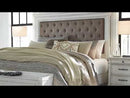 Benchcraft Kanwyn California King Upholstered Panel Bed with Storage B777-158/B777-56S/B777-94 EXTERNAL_VIDEO 1