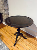 Mahogany Pedestal End Table