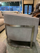 Curated 2781-F03 Chair Cover: Mercedes Ash / Fin: Pewter