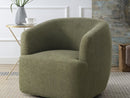 Curated 480114-A008 Sofia Swivel Chair Green
