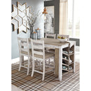  Signature Design by Ashley Skempton D394D2 5 pc Counter Height Dining Set IMAGE 2