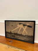 Zeppelin Raid Over London Print