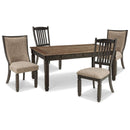 Signature Design by Ashley Tyler Creek D736D12 5 pc Dining Set IMAGE 1