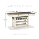 Signature Design by Ashley Bolanburg D647D37 5 pc Counter Height Dining Set IMAGE 7