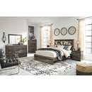  Signature Design by Ashley Drystan B211B111 7 pc Queen Panel Bedroom Set IMAGE 1