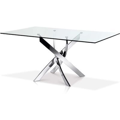 Korson Furniture Ellis Dining Table with Glass Top SEF2133R IMAGE 1