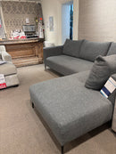 Curated UR48-65/-60 LHF Sofa & RHF Peninsula in Cashmere Charcoal