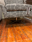 Curated 786535 Everette Chair Teton Domino / Base: Pewter Finish