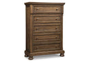 Curated B719-46 Five Drawer Chest 58.13 in X 39.63 in X 18 in Flynnter Medium Brown