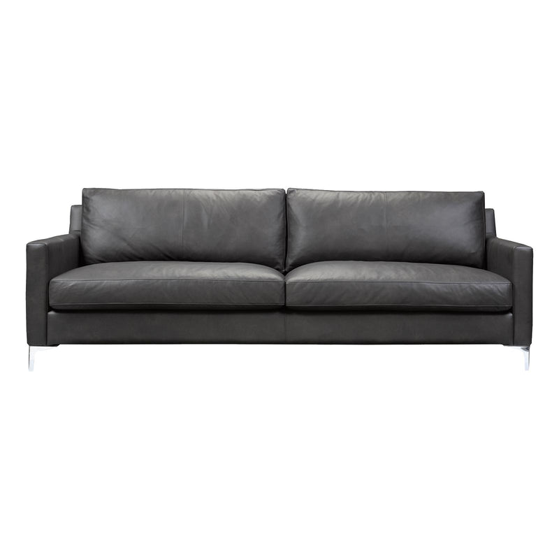 Brentwood Classics Pavo Stationary Leather Sofa Pavo 1033-38 Sofa - Cortina Espresso IMAGE 1