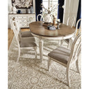  Signature Design by Ashley Oval Realyn Dining Table D743-35 IMAGE 5