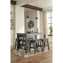  Signature Design by Ashley Caitbrook Counter Height Dining Table with Trestle Base D388-13 IMAGE 7