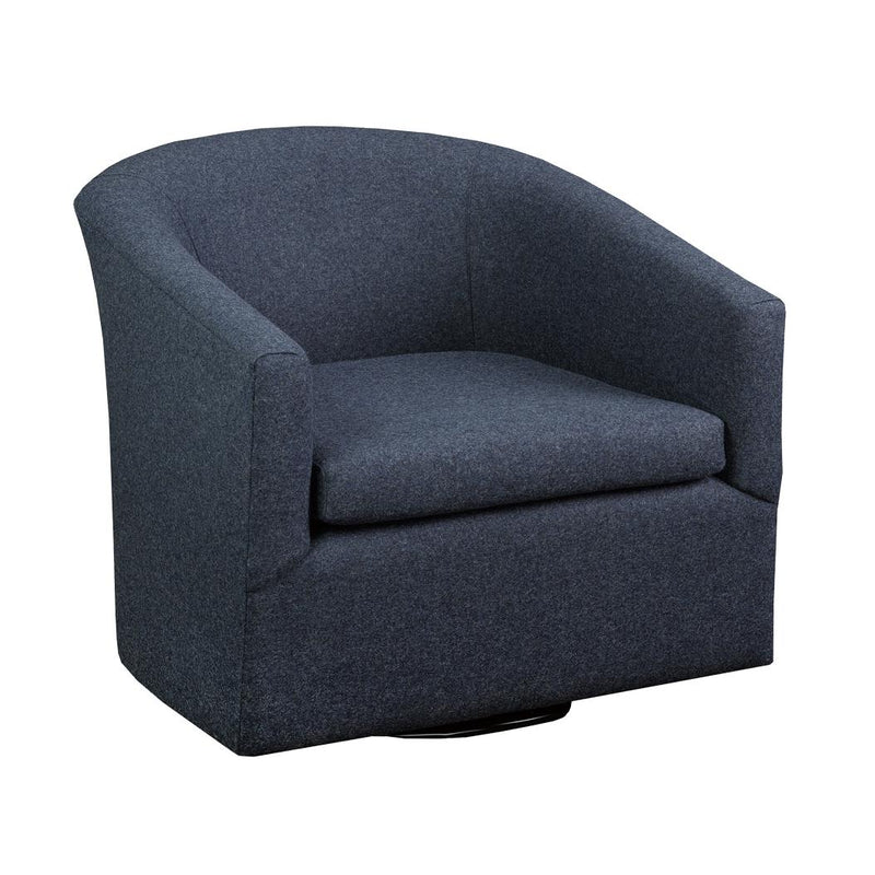 Brentwood Classics Carina Swivel Fabric Accent Chair Carina 250-24 Accent Chair - Earth Cobalt IMAGE 1