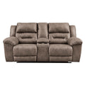  Signature Design by Ashley Stoneland Power Reclining Leather Look Loveseat with Console 3990596 IMAGE 1