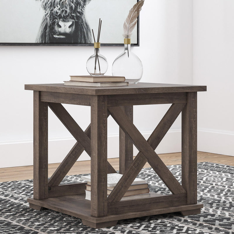  Signature Design by Ashley Arlenbry T275-2 Square End Table IMAGE 4