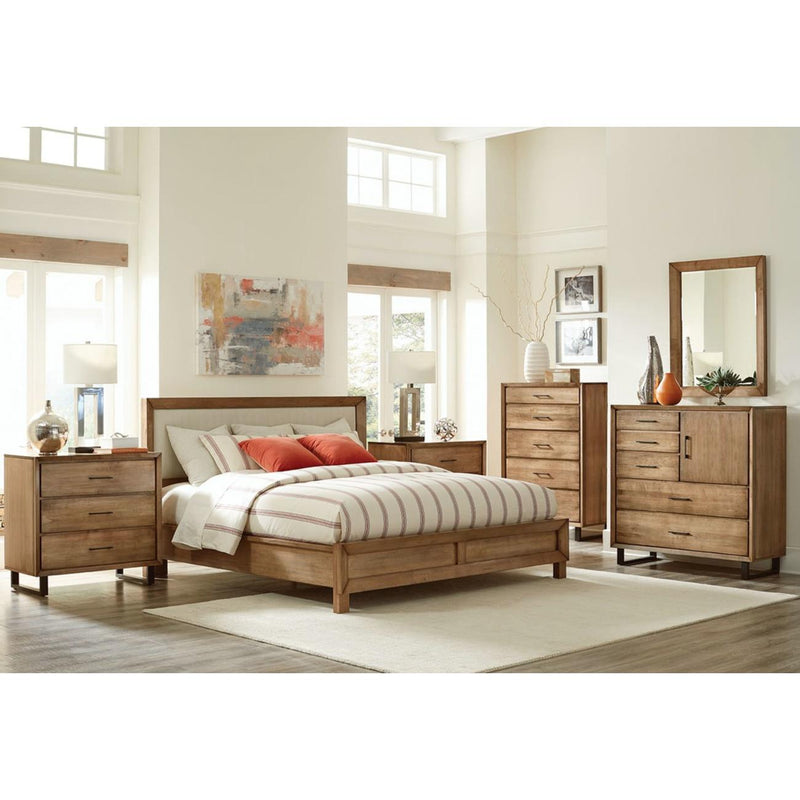 Durham Furniture Odyssey Queen Upholstered Panel Bed 186-135 IMAGE 2
