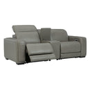  Signature Design by Ashley Correze U94202S3 3 pc Power Reclining Sectional Loveseat IMAGE 2