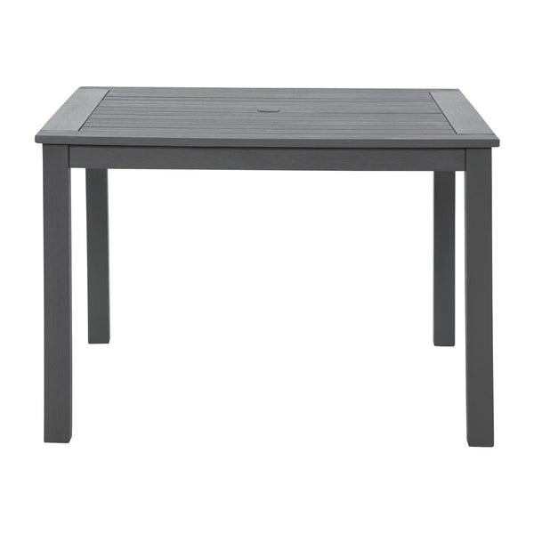 Signature Design by Ashley Eden Town P358-615 Square Dining Table with Umbrella Option IMAGE 1