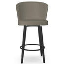 Amisco Benson 41336-26 Counter Height Swivel Stool - Black Coral/Stratus IMAGE 2