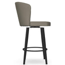 Amisco Benson 41336-26 Counter Height Swivel Stool - Black Coral/Stratus IMAGE 3