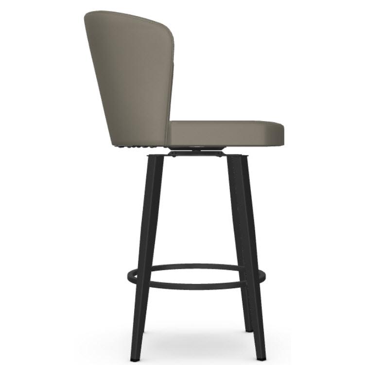 Amisco Benson 41336-26 Counter Height Swivel Stool - Black Coral/Stratus IMAGE 3