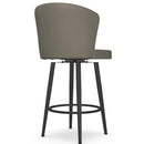 Amisco Benson 41336-26 Counter Height Swivel Stool - Black Coral/Stratus IMAGE 4