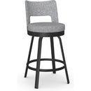 Amisco Brock 41435 Counter Height Swivel Stool - Black Coral/Sirius IMAGE 1