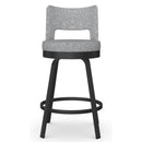 Amisco Brock 41435 Counter Height Swivel Stool - Black Coral/Sirius IMAGE 2