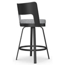 Amisco Brock 41435 Counter Height Swivel Stool - Black Coral/Sirius IMAGE 4