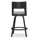 Amisco Brock 41435 Counter Height Swivel Stool - Black Coral/Sirius IMAGE 5