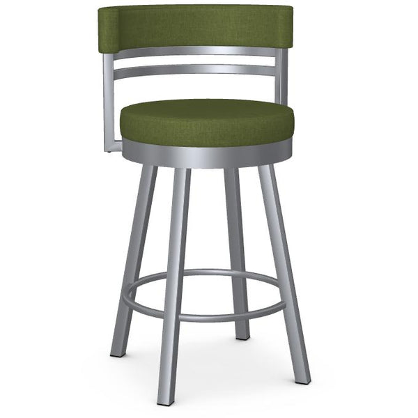 Amisco Ronny 41442-26 Counter Height Swivel Stool - Magnetite/Cactus IMAGE 1