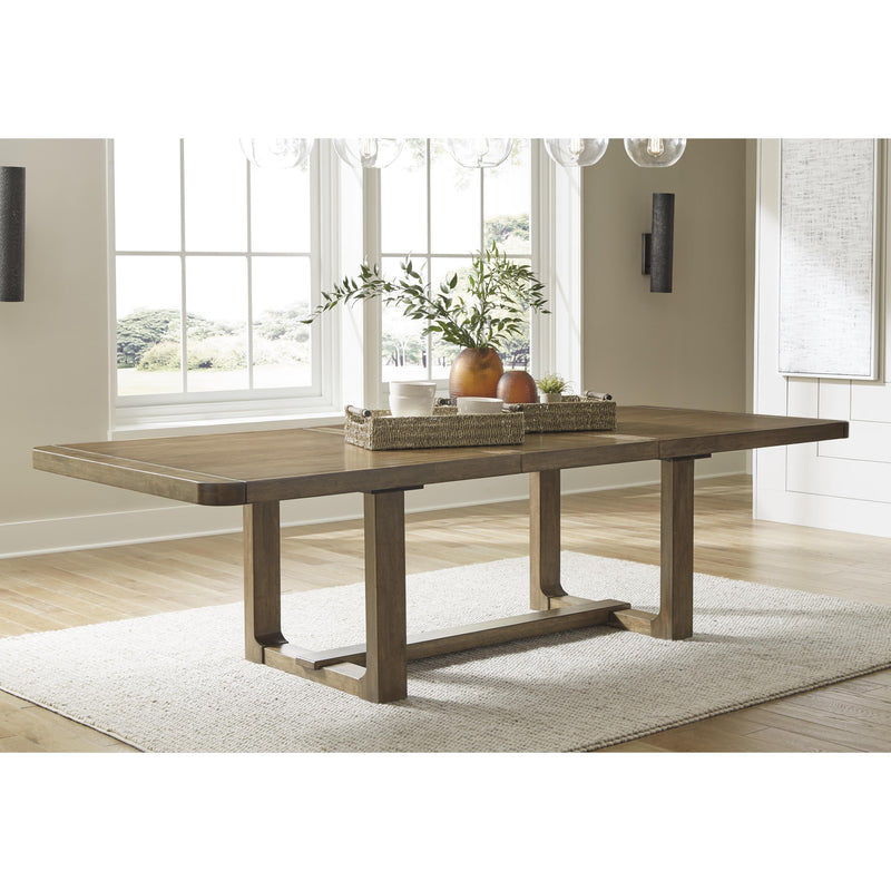 Signature Design by Ashley Cabalynn Dining Table with Trestle Base D974-35 IMAGE 8