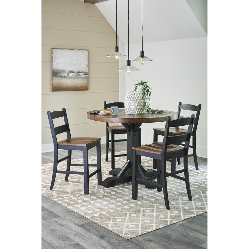Signature Design by Ashley Round Valebeck Counter Height Dining Table with Pedestal Base D546-23B/D546-23T IMAGE 10